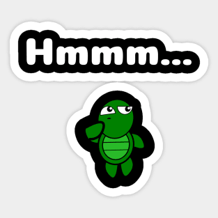 Suspicious Turtle Sticker